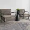 Sofá Externo Pátio Villa Terraço Mobiliário Café Cadeira Sofá Hotel Varanda Área de Assento Conjunto de Três Peças Fábrica