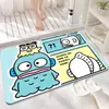 Alfombra Sanrio Linda, Absorbente de Agua, Secado Rápido para Baño, Alfombra de Piso Fácil de Cuidar para Inodoro en Casa y Entrada del Baño