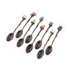 Cuchara de Piedra Bruta de Cristal Natural Cuchara Mezcladora Tallada Vintage Accesorios para Juego de Té Cuchara de Postre Artesanías de Cristal Venta al por Mayor