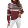 Suéter de Punto Versátil de Estilo Coreano de Otoño e Invierno, Holgado y Moderno, Capa Base, Suéter de Cuello Semialto Estilo Europeo y Americano