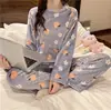 Pijama de Fleece Coral para Mulheres, Outono/Inverno Espessado Fofo de Flanela Roupa de Casa, Pode Ser Usado Fora, Conjunto de Cardigan com Mangas Longas e Robe