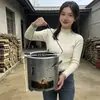 Estufa de leña, chimenea de carbón para preparar té, calefacción, cocina, barbacoa exterior, uso doméstico, estufa de leña multifuncional