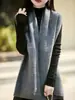 Nuevo Chal Coreano Otoño e Invierno 2024 100% Lana Pura Bufanda Cálida de Moda para Mujer con Bufanda de Estilo Relajado