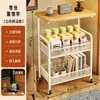 Carrito de Bocadillos Estante de Almacenamiento de Pie Multicapa Cocina Sala de Estar Organización Móvil Estante de Almacenamiento para Libros y Juguetes de Bebés y Niños
