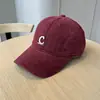 Nuevo Estilo Coreano Otoño INS Bordado Letra C Gorra de Béisbol para Mujer Alta Calidad Protección Solar Gorra de Béisbol para Hombre Tendencia
