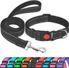 El Collar para Mascotas Más Caliente de Amazon Tela de Buceo Reflectante Nylon Collar para Perro Correa Listo para la Venta