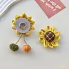 Estilo Pastoral Girassol Broche de Girassol Acessórios de Joia diy Tecido Broche Fofo Acessórios para Bolsa Cortina