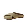 Nuevas Chanclas de Moda para Mujer Estilo Coreano Casual Sencillas Color Sólido Punta Redonda Punta Cerrada Espalda Abierta Tacón Bajo Verano 2024