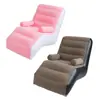 Sillón inflable perezoso transfronterizo silla cama inflable individual exterior cojín inflable para descanso almuerzo PVC flocado tumbona regalo