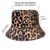 Comercio Exterior Transfronterizo Sombrero de Cubeta Doble Cara Estampado de Leopardo Retro Mostrando la Cara Sombrero de Pescador para Hombres Protección Solar al Aire Libre para Mujeres Parasol