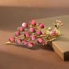 Accesorios Vintage para el Cabello Pinza Pavo Real Pinza Lateral Grande Pinza de Pico de Pato Pinza de Horquilla con Pedrería Tocados de Temperamento Pinza de Agarre para Mujer