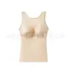 Chaleco de Seda de Hielo de Satén Antibacteriano 10A Verano con Encaje Copa Fija Simple Ropa Interior para Mujeres Anti-Exposición