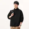 Ropa para Hombre Maple House / Sudadera Color-Block de Patchwork Estructurado, Top Casual Estilo Americano Holgado con Cuello Alto de Manga Larga para Hombre