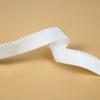 Fabricante de Bandas Elásticas para Ropa Interior Suministra Banda Plana de 1.1 cm con Borde de Uña para Ropa Interior de Espalda Bonita en Blanco y Negro