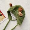 Chapéu de bebê outono e inverno chapéu de lã fofo de chifre de rena chapéu de Natal infantil desenho animado proteção de orelha chapéu quente