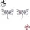 Evelle Primavera Nuevos Exquisitos Pendientes de Mariposa Plata de Ley s925 Pendientes Joker de Animal Joyería Pendientes Mujeres Venta al por Mayor