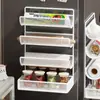 Película Fresca para Cocina Estante de Almacenamiento sin Perforaciones Artefacto de Almacenamiento de Pared Papel Absorbente de Aceite para Condimentos Estante de Almacenamiento Multifuncional