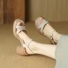 Sandalias de plataforma con punta abierta para mujer, zapatos de tacón alto, estilo hada, estilo romano, para verano, 2024