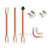 Fita de LED Cob 3P com Conector de Fivela Sem Solda Baixa Tensão Conector Tipo L 8/10/12mm Sem Área Escura