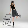 Pantalones cortos deportivos holgados transpirables de modal, de cintura alta adelgazantes, de verano para yoga, de tres puntos, para fitness, para niñas, para correr, casuales