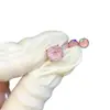 Aretes de aleación de titanio F136 corte fuegos artificiales de alta calidad 5A labret con rosca interna stud para labio inferior degradado deslumbrante cabeza de repuesto para stud de labio inferior