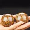 Venta al por mayor del fabricante Piedra Natural Nuwa Balonmano Jade Bola de Fitness Verde Hoja de Bambú Bola de Fitness Masajeador de Manos para Personas de Mediana Edad y Mayores