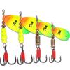 Tubo de goma FTK lámina de hierro 15g lentejuelas giratorias Spinner señuelo Luya tiro largo todas las capas de agua pez mandarín róbalo transfronterizo