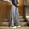 Pantalones ligeros de verano estilo americano color block de secado rápido para hombre, pantalones casuales holgados de moda para adolescentes, pantalones para deportes al aire libre