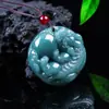 Auténtico Colgante Pixiu Azul Agua de Jadeíta Grado A Que Responde a Todas las Peticiones, Viene con un Cordón, Exquisita Joyería de Jade, Al Por Mayor