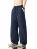 Pantalones de Trabajo de Seda Helada Estilo Americano para Hombre, Verano 2026 Delgados Deportivos Casuales Sueltos Largos