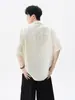 Camisa de Manga Corta Falsa de Dos Piezas Estilo Perezoso para Hombre, Marca Nueva de Moda de Verano, Camisa Versátil Casual Holgada para Parejas y Adolescentes
