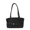 Bolso de mano estilo coreano, bolso tipo cubo, nuevo modelo 2026, bolso de hombro minimalista popular retro de color liso, bolso para el antebrazo de uso diario, venta al por mayor