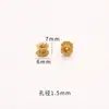 Accesorios de Oro Arena de Larga Conservación del Color Joyería DIY Holder de Cuentas Florales Doble Cara Oro Antiguo Pulsera Cuerda de Mano Cintura Pequeña con Cuentas
