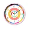 Reloj de Pared Silencioso para Educación Temprana Infantil, Varios Estilos, para Sala de Estar, Dormitorio, Uso Doméstico, Aprender a Decir la Hora, Reloj de Pegatina de Pared