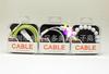 Cable de datos universal tipo caja de cristal/Cable de datos de carga USB para Android caja de embalaje de cristal