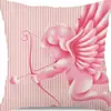 Funda de Almohada Corazón de Amor Estilo Nuevo Día de San Valentín Transfronteriza para Hogar, Sala de Estar, Coche, Boda, Funda de Cojín Amazon