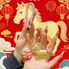 Pingente Pequeno de Pônei Dourado, Ano do Cavalo, Fique Rico Imediatamente, Presente de Ano Novo, Pequeno Presente, Lembrança, Mercadoria de Barraca do Festival da Primavera