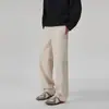 OT Ropa de Hombre Nueva Colección de Otoño: Pantalones Casuales de Algodón Puro para Hombre, Textura Old Money, Elegantes Pantalones Rectos Holgados