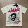 Comercio Exterior Transfronterizo Hellstar Hellstar Marca de Tendencia Europea y Americana Talla Grande Holgada Sudadera Camiseta Casual de Manga Corta para Hombre y Mujer