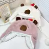 Gorro de Felpa para Esquí de Mujer Cautable Sombrero de Capibara Sombrero Lei Feng de Otoño e Invierno para Mujer Gorro Cálido con Protección para las Orejas