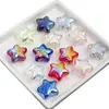 Dingyi Estrela da Sorte Transparente Acrílico Galvanizado de Alto Brilho Contas Soltas com Furo Estrela de Cinco Pontas Acessórios para Corrente de Celular DIY