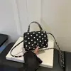 Mini bolso de mano de lunares, estilo coreano, versátil, bolso de hombro casual, bolso cruzado simple y moderno para mujer