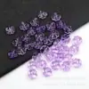 Vidrio Checo Trébol de Cuatro Hojas 10 mm Pétalos en Forma de Corazón Agujero Recto Capullos DIY Joyería Antigua Material para Tocado Venta al por Mayor