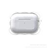 Adecuado para AirPods 1/2 Generación Apple 3ra Generación Onda Alto Transparente Bayer Pro2 Cubierta Protectora Transparente Pies de Soporte DIY