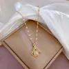 Elegante y Sofisticado Monedero Pequeño Colgante para Mujer, Colgante Versátil de Lujo Ligero de Alta Calidad, Diseño de Nicho, Cadena para Clavícula Popular entre Celebridades de Internet