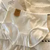 [7A Antibacteriano] Ropa Interior de Algodón para Bebé Color Sólido Texturizado Clase A para Niñas, Algodón Puro, Todo Blanco, Entrepierna Extendida, Calzones sin Costuras