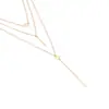 Joyería europea y americana comercio exterior cadena clavicular collar corto colgante cadena suéter para hombre y mujer cristal pequeño lunares multicapa cadena para el cuello