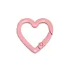 Clips de Resorte Coloridos, Anillas Abiertas Redondas, Anillas de Resorte en Forma de Corazón, Accesorios para Llaveros DIY, Conectores de Aleación