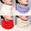 Protector de Cuello Cálido de Polar de Color Sólido, Máscara Resistente al Viento y al Frío para Exteriores, Cubrecuellos, Chaqueta de Plumas, Bufanda de Cuello Falso