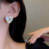Pendientes franceses de plata 925 con diseño de nicho, pendientes de tulipán de alta gama 2023, nuevos y elegantes pendientes de celebridades de Internet para mujer.